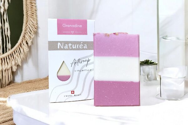 Savon Artisoap Grenadine, naturel et écoresponsable. Fabriqué en Suisse.