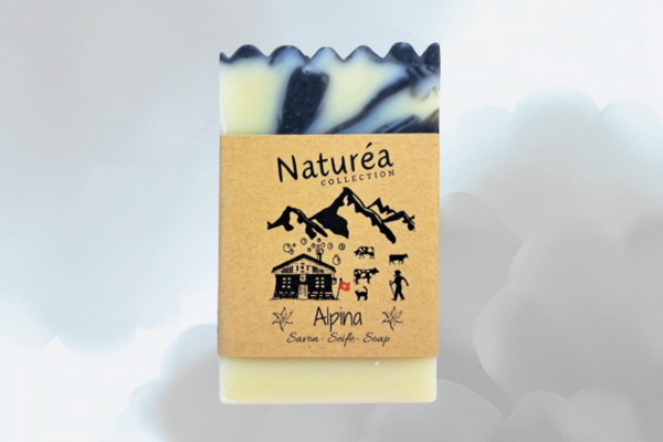 Savon naturel Alpina - Secret des Alpes - savon surgras au huiles végétales BIO - fabrication artisanale suisse - Riche en glycérine naturelle.